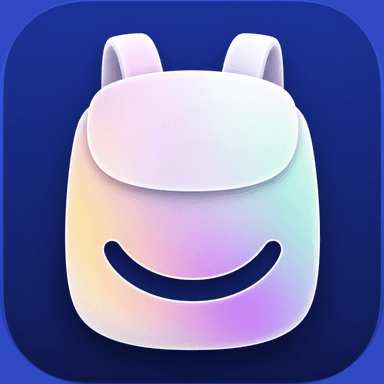 The Noma app icon, a smiling backpack